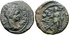 The William Stancomb Collection Moesia, Kallatis Æ 4 Assaria. Gordian III, AD 238-244. AYT KM ANT ΓOPΡΔIANOC AVΓ, laureate head right / ΚΑΛΛΑ-ΤΙΑΝΩΝ, Nemesis standing left, holding bridle and rod; whe