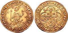 Medieval and World France, Kingdom. Philippe IV le Bel (the Fair, 1285-1314) AV Denier d'or à masse. Paris mint, first emission, struck from 10 January 1296. ⧾ PҺILIPPVS ⁝ DЄI ⁝ GRA ⁝ FRANCҺORVM ⁝ REX
