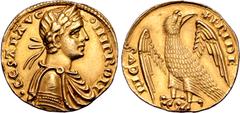 Medieval and World Italian States, Kingdom of Sicily. Frederick I (later Frederick II, Holy Roman Emperor) AV Augustale. Messina mint, struck circa 1231-1250. • CЄSAR AVG ◦ IMP ROM, laureate, draped, 