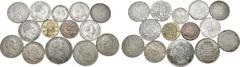 Medieval & World Lot of 14 German AR Coins. German States: Bayern/Bavaria: Karl Theodor Taler 1778. Hamburg: 32 Schilling 1809. Preussen/Prussia: Wilhelm III Taler 1830 A, Taler 1840 A; Wilhelm IV Tal