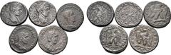 Large Lots Lot of 5 Roman Provincial BI Tetradrachms. Lot sold as seen - no returns. From a private UK collection.