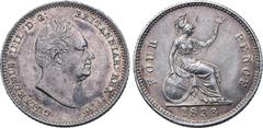 Medieval and World Great Britain, Hanover. William IV AR Groat (Fourpence). 1836. Engraved by William Wyon. GULIELMUS IIII D:G: BRITANNIAR REX F:D:, bare head to right / Denomination around seated fig