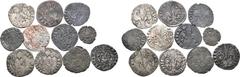 Medieval and World Lot of 11 Italian States, Firenze (Florence, Republic) BI Coins. Lot includes: 1) BI Picciolo. 1315-1325. Cf. Bernocchi II, 1143-9; MIR 80. 0.55g, 15mm, 9h. 2) BI Picciolo. 1329-134