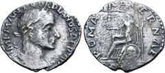 Roman Imperial Gordian I Africanus AR Denarius. Contemporary imitation of Rome mint type, March-April 238 AD. IMP M ANT GORDIANVS AFR AVG, laureate, draped and cuirassed bust to right / ROMAE AETERNAE