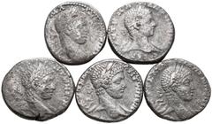 Roman Provincial Lot of 5 Roman Provincial BI Tetradrachms. Lot sold as seen - no returns.