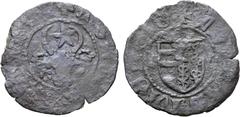 Medieval and World Romania, Moldavia (Principality). Alexandru I cel Bun BI 1 ½ Groats. 1400-1432. ✠ ᙏON[Є ALЄXANDRI], facing bull's head; star above, rosette and crescent flanking / WD [ᙏOL]DAVIЄ[NS]