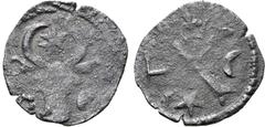 Medieval and World Romania, Moldavia (Principality). Anonymous BI 1/2 Groat. Time of the sons of Alexandru cel Bun, 1435-1437. Facing bull's head; star above, rosette and crescent flanking / Cross; Π,