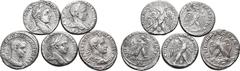 Roman Provincial Lot of 5 Roman Provincial BI Tetradrachms. Lot sold as seen - no returns.