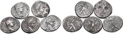 Roman Provincial Lot of 5 Roman Provincial BI Tetradrachms. Lot sold as seen - no returns.