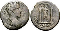 Roman Provincial Marcus Aurelius Æ 31mm of Philadelphia, Lydia. Circa AD 169-176. Eugenetor, magistrate. ΑV Κ Μ ΑV Α[ΝΤΩΝΙΝΟϹ], laureate and cuirassed bust to right / ЄΠΙ [ЄVΓЄΝЄΤΟΡΟϹ ΦΙΛΑ]ΔЄΛΦЄΩΝ, sh
