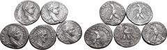 Roman Provincial Lot of 5 Roman Provincial BI Tetradrachms. Lot sold as seen - no returns.