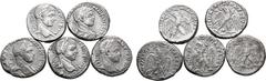 Roman Provincial Lot of 5 Roman Provincial BI Tetradrachms. Lot sold as seen - no returns.