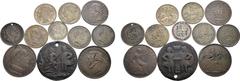 Medieval and World Lot of 11 Great Britain, Satirical, Commemorative, Engraved & Enamelled Tokens and Coins. 1741-1937. Including: 1) Great Britain, The Successes of Vernon and the Defeats of Walpole 