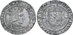 Medieval and World Scotland, Stewart. James V AR Groat. Second coinage, type III. Edinburgh mint, 1526-1539. ✠ IACOBVS:•5:•DEI:•GRA:•REX:•SCOTORV, crowned bust to right / :•OPPIDV:•EDINBVRGI, coat-of-
