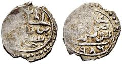 OTTOMAN TUNIS Murad III (982-1003ah / 1574-1595ce) akçe 986ah (1569ce) AR 0.63g cf.A-1336.1 RR -vf, weakness