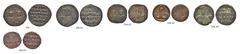 CONSTANTINUS VII WITH ROMANUS II Lot Lot of 6 Bronzes. Follis 5x (Sear 1758, 1760, 1761). Aes, Cherson (Sear 1764). Very fine.