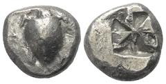 Greek Inseln vor Attika. Aigina. Stater (Silber). Ca. 525 - 475 v. Chr. Vs: Seeschildkröte. Rs: Quadratum incusum. 20 mm. 12,06 g. HGC 6, 428; Slg. Dewing 1655. Sehr schön.