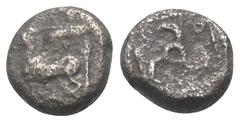 Greek Dynasten von Lykien. Kuprilli (ca. 470 - 435 v. Chr.). 1/3 Stater (Tetrobol, Silber). Vs: Pegasos nach links fliegend. Rs: Triskeles in vertieftem Perlquadrat. 12 mm. 2,60 g. Müseler -; Traité -