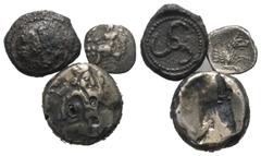 Lots - Ancient Coins Griechische Münzen - Lots. Unter anderem: Khinakh (Dynasten von Lykien) / Laranda (Lykaonien). Lot (3 Stück, Silber): verschiedene Nominale; ca. 5. - 4. Jhdt. v. Chr. Sehr schön -