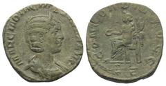 Roman Imperial Coinage Otacilia Severa (Kaiserin 244 - 249 n. Chr.). Sesterz. 244 - 249 n. Chr. Rom. Vs: MARCIA OTACIL SEVERA AVG. Drapierte Büste mit Diadem rechts. Rs: CONCORDIA AVGG / S - C. Concor