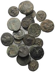 Lots - Ancient Coins Griechische Münzen - Lots. Unter anderem: Kardia (Thrakien) / Karystrianoi / Sardeis (Lydien) / Phaselis (Lykien) / Isinda / Selge (Pisidien) / Laranda (Lykaonien). Lot (22 Stück)