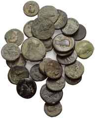 Lots - Ancient Coins Provinzialrömische Münzen - Lots. Unter anderem: Lydien / Phrygien / Lykien / Pisidien. Lot (27 Stück): Bronze; 1. - 3. Jhdt. n. Chr. Sehr schön - fast sehr schön. Verkauft wie be