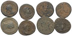 Lots - Ancient Coins Römische Münzen - Lots. Kaiserzeit. Lot (4 Stück, Bronze): Antoniniane des Valerianus I. (253 - 260 n. Chr.), Numerianus (283 - 284 n. Chr.), Diocletianus (284 - 305 n. Chr.) und 