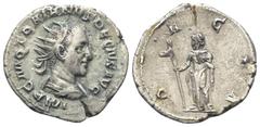 Roman Imperial Coinage Traianus Decius (249 - 251 n. Chr.). Antoninian (Kupfer). 249 - 251 n. Chr. Rom. Vs: IMP C M Q TRAIANVS DECIVS AVG. Büste mit Strahlenkrone, Paludament und Panzer rechts. Rs: DA