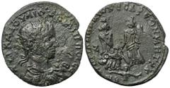 Roman Provincial Kilikien. Diokaisareia. Philippus I. Arabs (244 - 249 n. Chr.). Bronze. Vs: Büste des Philippus I. mit Strahlenkrone, Paludament und Panzer rechts. Rs: Tyche Diokaisarea nach rechts t