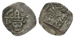 Medieval - Germany Regensburg - Bischöflich. Pfennig. 1315 - 1374. Vs: Büste eines Geistlichen unter Dreipassbogen frontal. Rs: Doppeltes Spitzbogenportal, links ein Bischofskopf, rechts ein Herzogsko