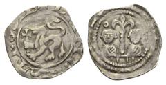 Medieval - Austria Kärnten. Bernhard (1202 - 1256). Pfennig (Friesacher Schlag). Landstraß. Vs: Löwe mit Kreuzstab nach links. Rs: Zwei Büsten über Mauer, dazwischen Palme, oben zwei Ringel. 18 mm. 0,