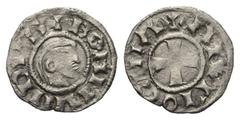 Medieval - Crusaders Antiochia - Fürstentum. Bohemund III. (1163 - 1201). Denar (Silber). Antiochia. Barhäuptiger Denar Typ A. Vs: + BOAMVNDVUS. Kopf rechts. Rs: + ANTIOCHIA. Kreuz. 17 mm. 0,83 g. Met