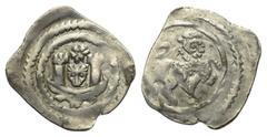 Medieval - Austria Steiermark. Leopold VI. (1195 - 1230). Grazer Pfennig (Silber). Um 1220/1230. Graz. Vs: Im doppelten Perlkreis: Brücke mit zwei Türmen, dazwischen Hirschkopf, darüber Rosette. Rs: I