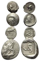 Lots - Antike Griechische Münzen - Lots. Lykien / Dynasten von Lykien. Xanthos (?) / Unbestimmter Dynast (ca. 480 - 430 v. Chr.) / Kuprilli (ca. 470 - 440 v. Chr.) / Kherei (ca. 430 - 410 v. Chr.). Lo