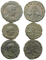 Lots - Ancient Coins Provinzialrömische Münzen - Lots. Viminacium (Moesia Superior). Gordianus III. (238 - 244 n. Chr.) / Philippus I. Arabs (244 - 249 n. Chr.) / Volusianus (251 - 253 n. Chr.). Lot (
