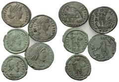 Lots - Ancient Coins Römische Münzen - Lots. Constantius II. (337 - 361 n. Chr.) / Constans (337 - 350 n. Chr.) / Theodosius (379 - 395 n. Chr.) / Arcadius (395 - 408 n. Chr.) / Magnus Maximus (383 - 