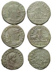 Lots - Ancient Coins Provinzialrömische Münzen - Lots. Viminacium (Moesia Superior). Philippus I. Arabs (244 - 249 n. Chr.) / Trebonianus Gallus (251 - 253 n. Chr.). Lot (3 Stück): 3 Bronzen. Vs: Büst
