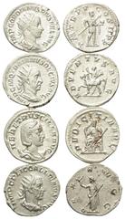 Lots - Ancient Coins Römische Münzen - Lots. Gordianus III. (238 - 244 n. Chr.) / Traianus Decius (249 - 251 n. Chr.) / Herennia Etruscilla (Gemahlin des Traianus Decius) / Trebonianus Gallus (251 - 2