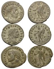 Lots - Ancient Coins Römische Münzen - Lots. Diocletianus (284 - 305 n. Chr.) / Constantius I. Chlorus (305 - 306 n. Chr.) als Caesar / Galerius Maximianus (305 - 311 n. Chr.) als Caesar Lot (3 Stück)