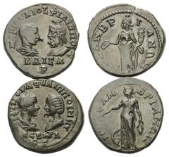 Roman Provincial Coins - Lots Provinzialrömische Münzen - Lots. Mesembria (Thrakien). Philippus I. Arabs (244 - 249 n. Chr.) und Otacilia / Philippus II. (247 - 249 n. Chr.) und Serapis. Lot (2 Stück)
