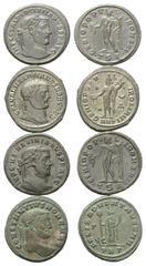 Roman Coins - Lots Römische Münzen - Lots. Diocletianus (284 - 305 n. Chr.) / Maximianus Herculius (285 - 310 n. Chr.) / Constantius I. Chlorus (305 - 306 n. Chr.) als Caesar / Galerius Maximianus (30