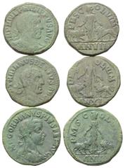 Roman Provincial Coins - Lots Provinzialrömische Münzen - Lots. Viminacium (Moesia Superior). Gordianus III. (238 - 244 n. Chr.) / Philippus I. Arabs (244 - 249 n. Chr.) / Traianus Decius (249 - 251 n