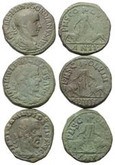 Roman Provincial Coins - Lots Provinzialrömische Münzen - Lots. Viminacium (Moesia Superior). Gordianus III. (238 - 244 n. Chr.) / Philippus I. Arabs (244 - 249 n. Chr.) / Traianus Decius (249 - 251 n