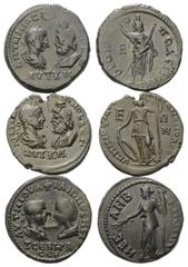 Roman Provincial Coins - Lots Provinzialrömische Münzen - Lots. Markianopolis (Moesia Inferior) / Dionysopolis (Moesia Inferior) / Mesembria (Thrakien). Gordianus III. (238 - 244 n. Chr.) und Serapis 