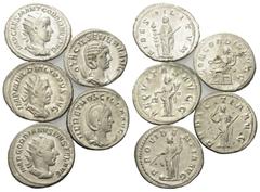 Roman Coins - Lots Römische Münzen - Lots. Gordianus III. (238 - 244 n. Chr.) / Philippus I. Arabs (244 - 249 n. Chr.) / Otacilia Severa (Gemahlin des Philippus I.) / Herennia Etruscilla (Gemahlin des