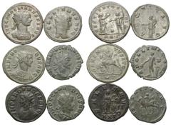 Roman Coins - Lots Römische Münzen - Lots. Gallienus (253 - 268 n. Chr.) / Claudius II. (268 - 270 n. Chr.) / Quintillus (270 n. Chr.) / Aurelianus (270 - 275 n. Chr.) / Probus (276 - 282 n. Chr.). Lo