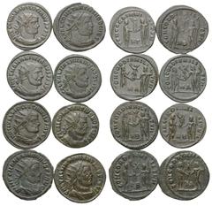 Roman Coins - Lots Römische Münzen - Lots. Diocletianus (284 - 305 n. Chr.) / Maximianus Herculius (285 - 310 n. Chr.) / Constantius I. Chlorus (305 - 306 n. Chr.) als Caesar / Galerius Maximianus (30