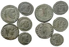 Roman Coins - Lots Römische Münzen - Lots. Maximianus Herculius (285 - 310 n. Chr.) / Constantius I. Chlorus (305 - 306 n. Chr.) als Caesar / Galeria Valeria (Gemahlin des Galerius Maximianus) / Sever
