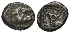 Greek Coins Dynasten von Lykien. Kuprilli (ca. 470 - 435 v. Chr.). 1/3 Stater (Tetrobol, Silber). Vs: Pegasos nach links fliegend. Rs: Triskeles in vertieftem Perlquadrat. 14 mm. 2,99 g. Müseler -; Tr