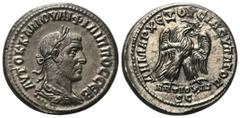 Roman Provincial Coins Seleukis und Pierien. Antiochia am Orontes. Philippus I. Arabs (244 - 249 n. Chr.). Tetradrachme (Billon). Ca. 249 n. Chr. Vs: Büste in Rückansicht mit Lorbeerkranz, Paludament 